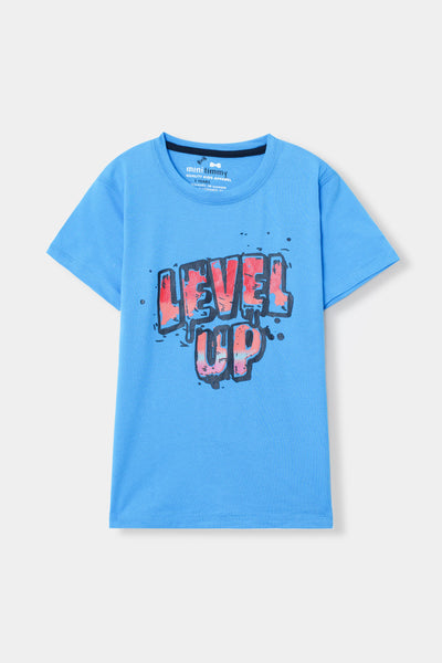 Blue Printed T-Shirt