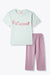 Princess Print Girls' Pajama Set - Comfortable Cotton Sleepwear for Kids