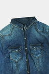 Teen girls soft denim top
