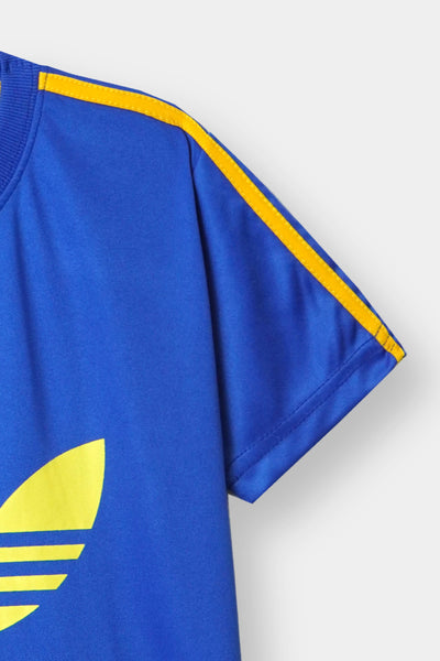 Boys Dry-Fit Adidas-Inspired Sports Short Set